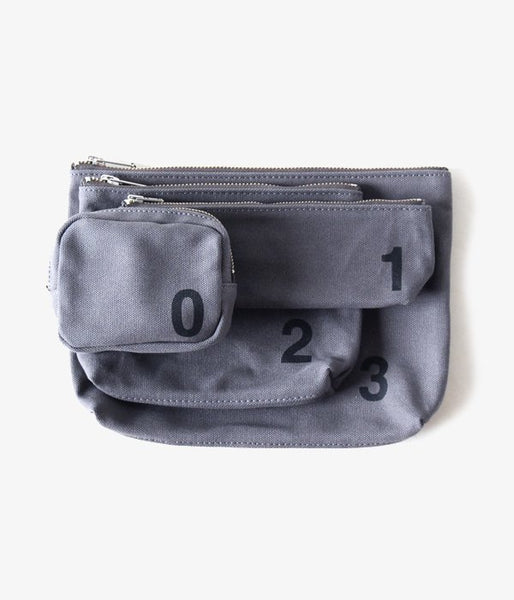MHL./HEAVY COTTON CANVAS POUCH (GRAY)