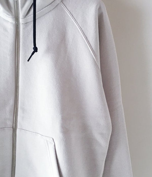 MHL./19SS LIGHT LOOPBACK COTTON HOODIE MENS (WHITE)