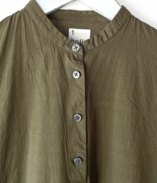 holk/SHIRT DRESS (OLIVE GREEN)