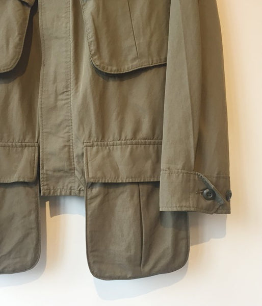 PHEENY/RAYON COTTON TWILL SHORT FATIGUE JACKET (OLIVE)