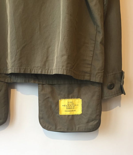 PHEENY/RAYON COTTON TWILL SHORT FATIGUE JACKET (OLIVE)