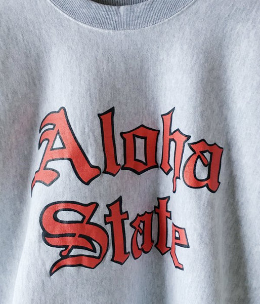 DESCENDANT/ALOHA STATE CREW NECK SWEATSHIRT (GRAY)