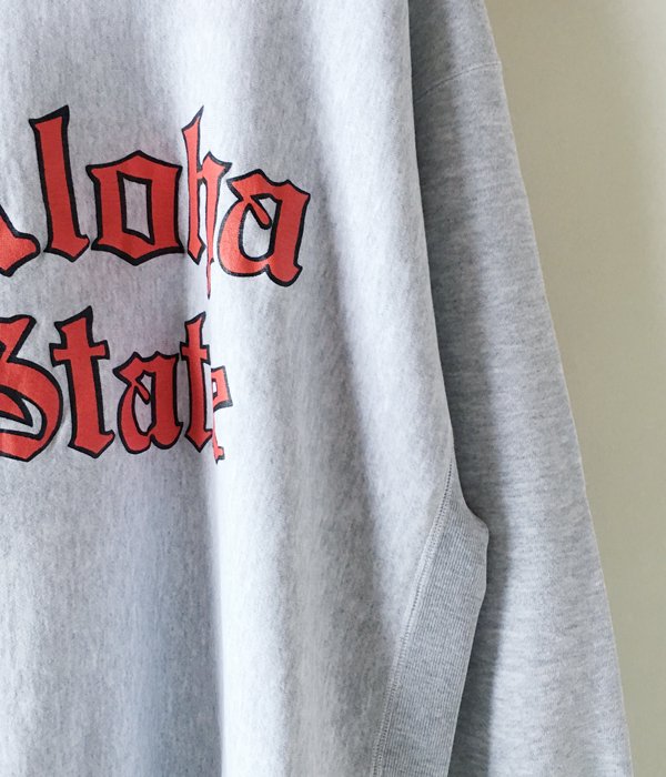 DESCENDANT/ALOHA STATE CREW NECK SWEATSHIRT (GRAY)
