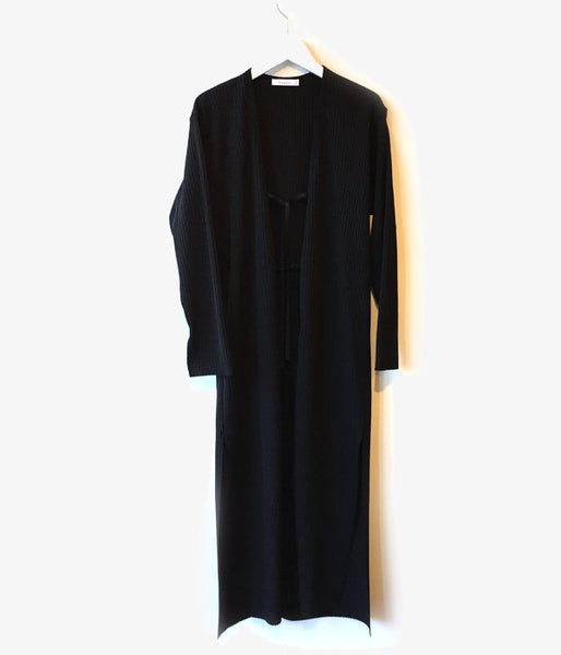 PHEENY/Pe/c WIDE RIB ROBE (BLACK)