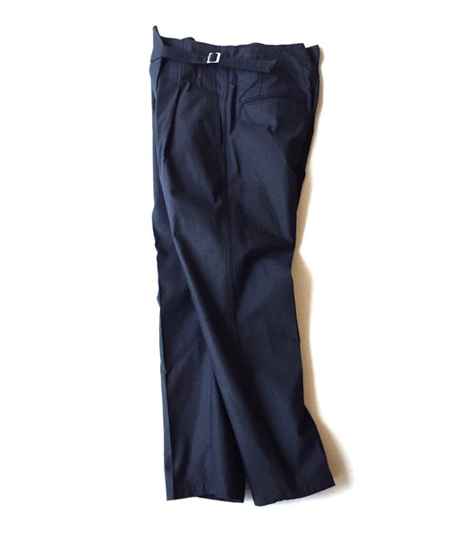 TOGA PULLA/COTTON WRAP PANTS (NAVY)