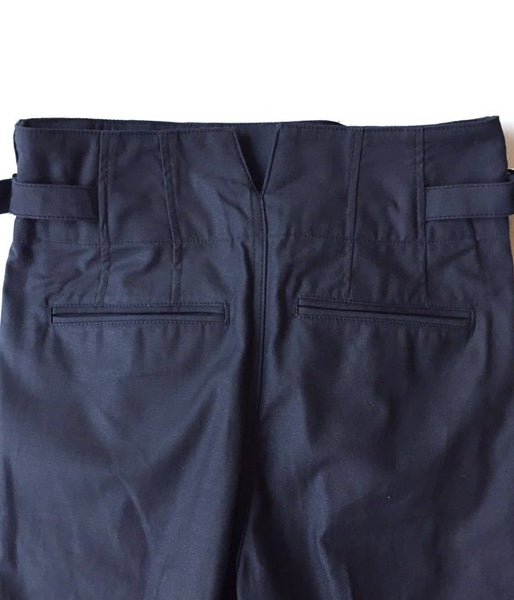 TOGA PULLA/COTTON WRAP PANTS (NAVY)