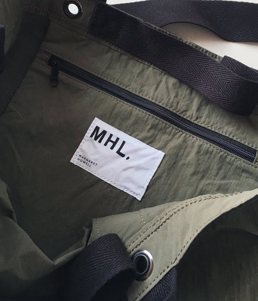 MHL./WASHED NYLON BAG (L)