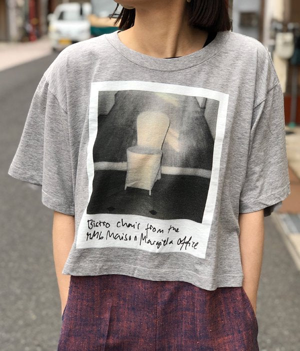 MM6 MAISON MARGIELA/POLAROID PRINTED SHORT TEE(GRAY)