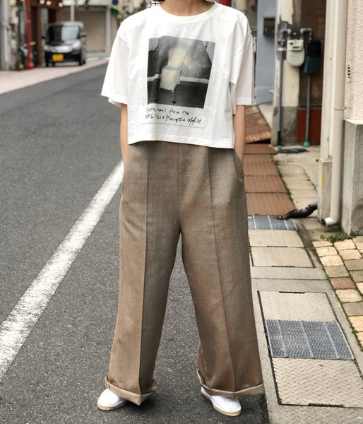 MM6 MAISON MARGIELA/POLAROID PRINTED SHORT TEE(WHITE)