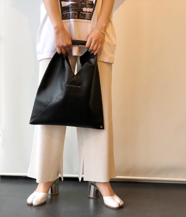 MM6 MAISON MARGIELA/ECO LEATHER JAPANESE TOTE BAG MINI(BLACK)