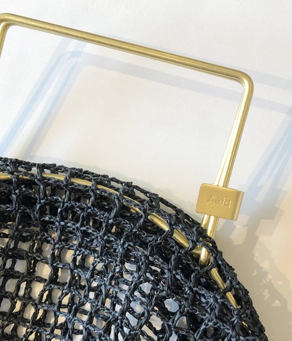 Aeta/PAPER YARN TOTE BAG S(BLACK)(1)