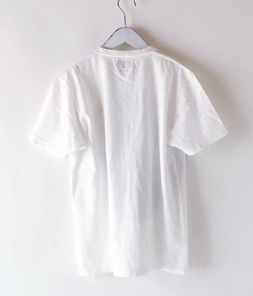 BLUE BLUE JAPAN/ムライトテンジクオオマルクルーネックポケットTシャツ (WHITE)