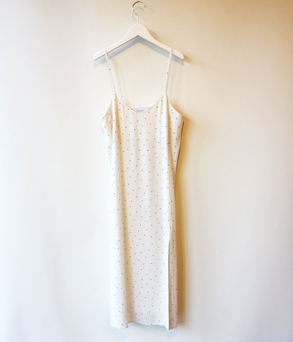 PHEENY/RAYON DOT CAMISOLE DRESS (IVORY)