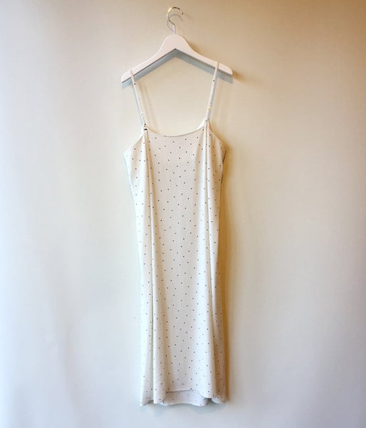 PHEENY/RAYON DOT CAMISOLE DRESS (IVORY)