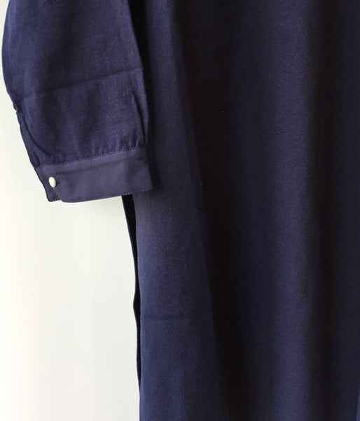 WRYHT/STAND COLLAR UNDER SHIRTS(NAVY)