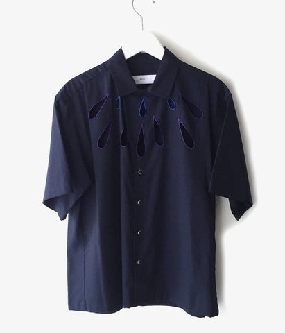 TOGA PULLA/EMBROIDERY SHIRT (NAVY)