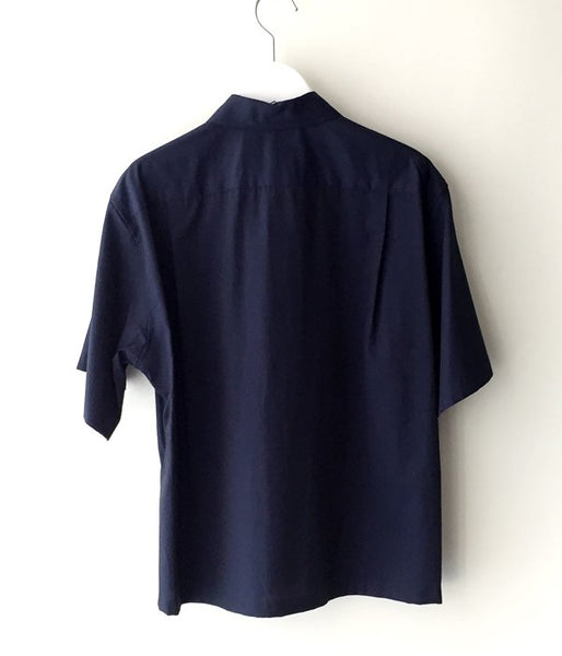 TOGA PULLA/EMBROIDERY SHIRT (NAVY)