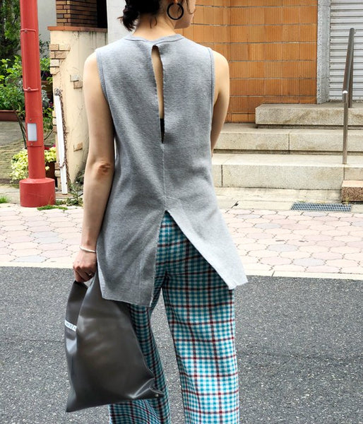 PHEENY/16/- HONEYCOMB BACK SLIT N/S (GRAY)