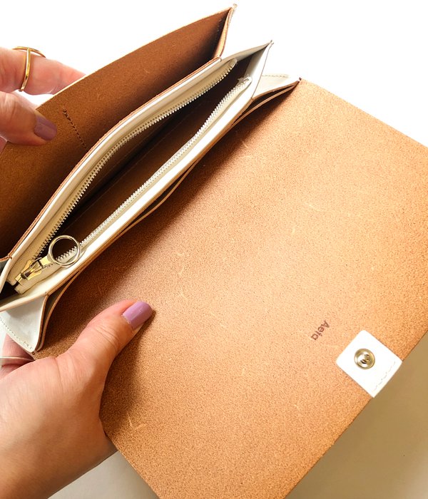 aeta 長財布 Aeta/NATURAL LEATHER LONG WALLET(WHITE)