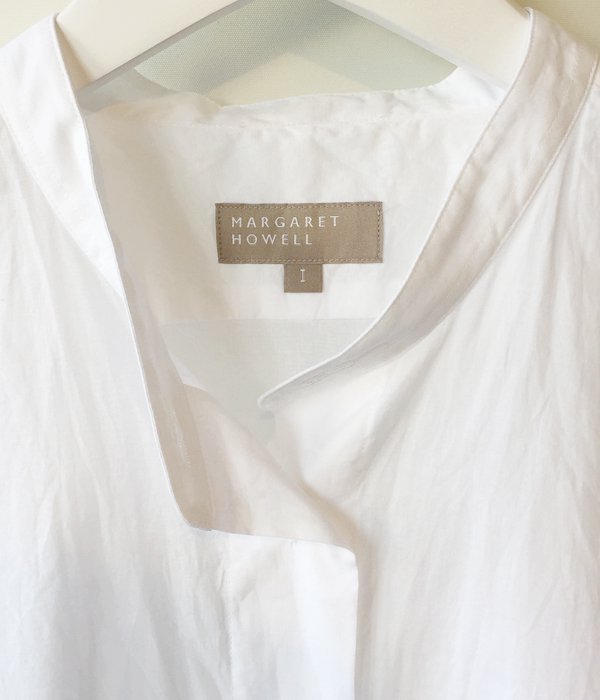 MARGARET HOWELL/SOFT WASHED COTTON SHIRT(WHITE)