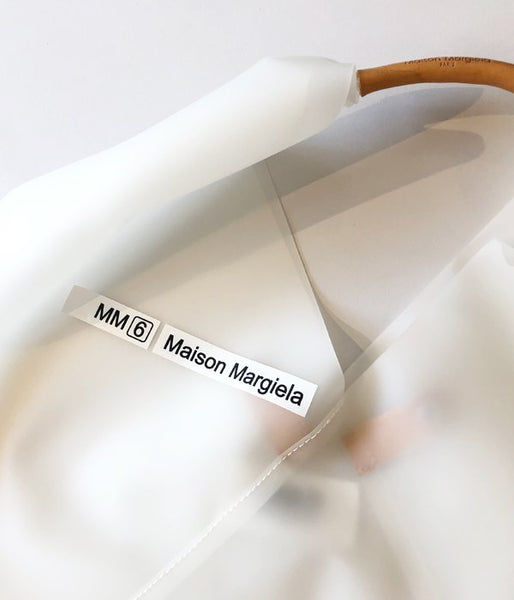 MM6 MAISON MARGIELA/JAPANESE TOTE BAG "PVC MM6 LOGO"(WHITE)