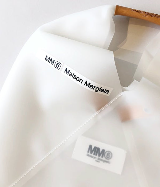 MM6 MAISON MARGIELA/JAPANESE TOTE BAG "PVC MM6 LOGO" MINI(WHITE)