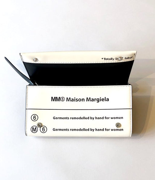 MM6 MAISON MARGIELA/MM6 LOGO POCHET WALLET(WHITE)