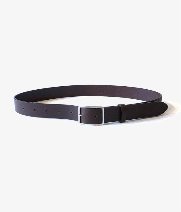 MARGARET HOWELL/OILED LEATHER BELT(BROWN)