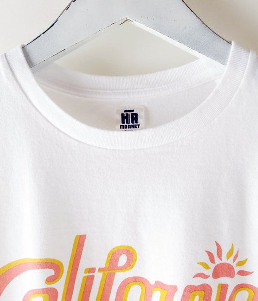 HOLLYWOOD RANCH MARKET/CALIFORNIA SUN Tシャツ (WHITE)