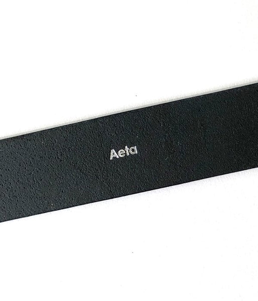Aeta/OVAL RING BELT M(BLACK)