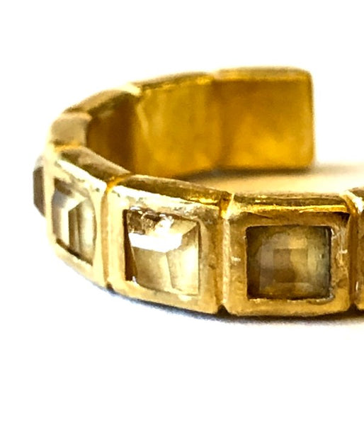 R.ALAGAN/SMALL TILE RING(GOLD)