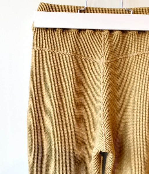 PHEENY/BIG WAFFLE SLIT PANTS (CAMEL)