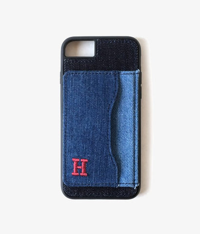 HOLLYWOOD RANCH MARKET/H.R.REMAKE DENIM COMBINATION iPhone8 STAND CASE