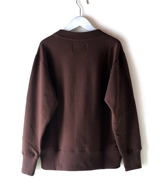 MHL./19AW LIGHT LOOPBACK COTTON CN MENS (BROWN)