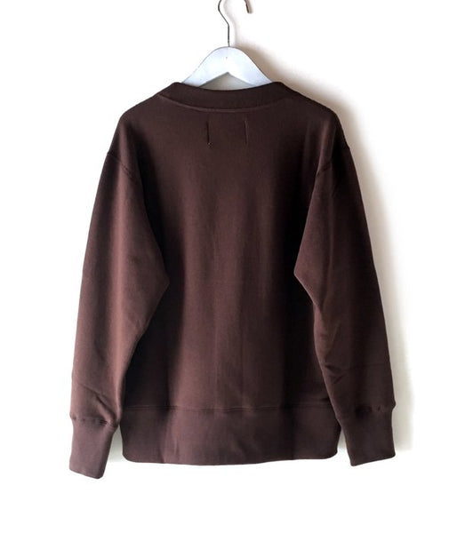 MHL./19AW LIGHT LOOPBACK COTTON CN WOMENS (BROWN)