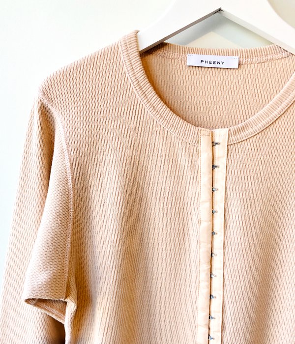 PHEENY/HONEYCOMB FRONT HOOK TAPE L/S(IVORY)