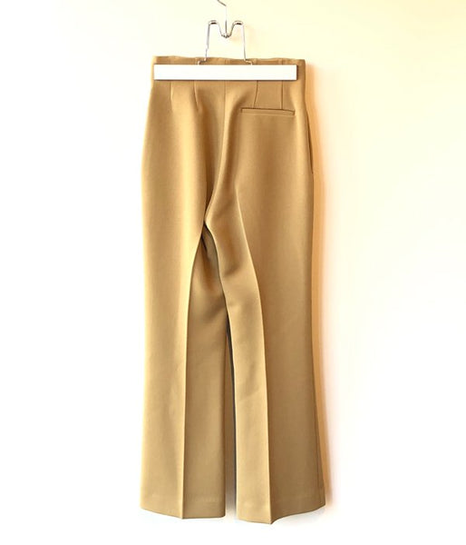 PHEENY/TWILL HIGH WAIST FLARED SLACKS(CAMEL)