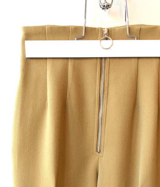 PHEENY/TWILL HIGH WAIST FLARED SLACKS(CAMEL)