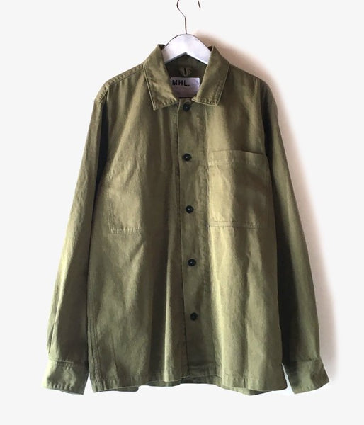 MHL./LIGHT COTTON TWILL SHIRTS (KHAKI)