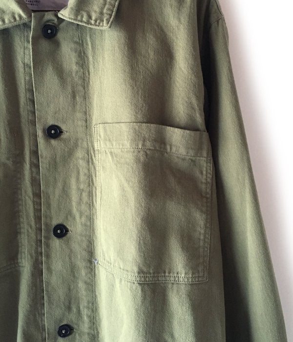 MHL./LIGHT COTTON TWILL SHIRTS (KHAKI)