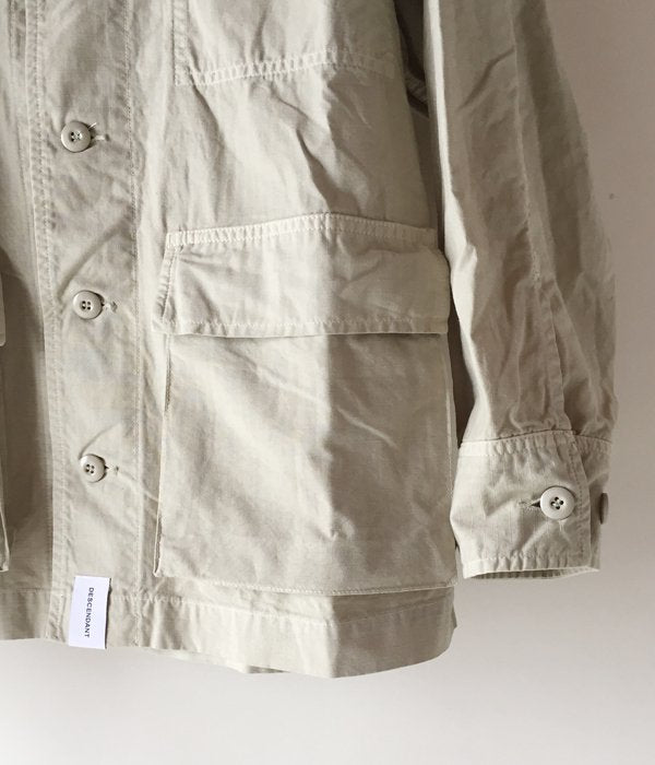 DESCENDANT/DWU RIPSTOP LS SHIRT (GREEN)