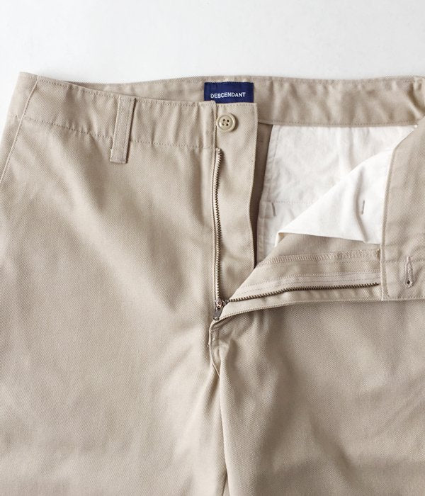 【DESCENDANT】DC-6 TWILL TROUSERS 【ベージュ】 DESCENDANT/DC-6 TWILL TROUSERS (BEIGE)
