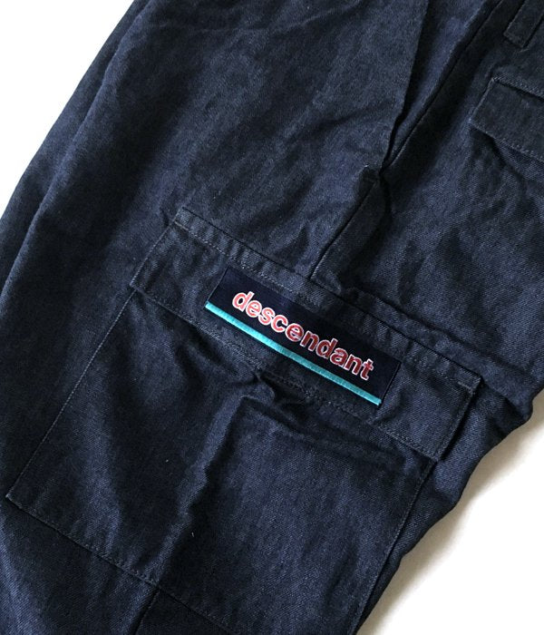 DESCENDANT/CARGO DENIM TROUSERS (INDIGO)