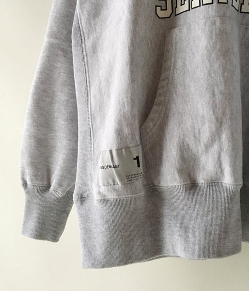 DESCENDANT/CRUSTAR HOODED SWEATSHIRT (GRAY)