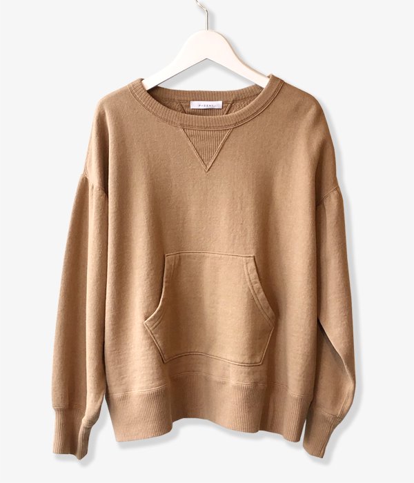 フィーニー PHEENY CREW NECK SWEAT(CAMEL) - トレーナー