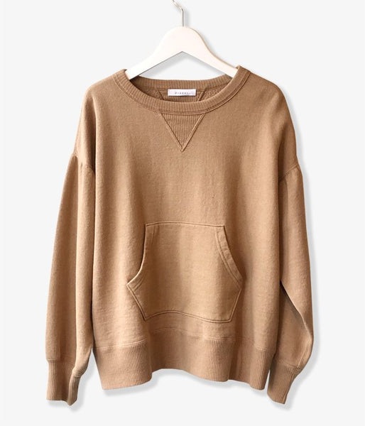 PHEENY/CREW NECK SWEAT(CAMEL)