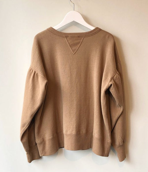 PHEENY/CREW NECK SWEAT(CAMEL)