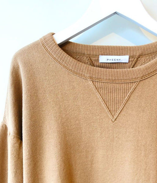 PHEENY/CREW NECK SWEAT(CAMEL)