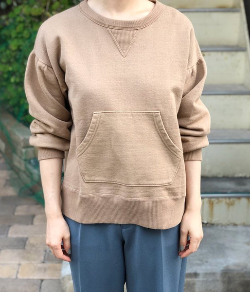 PHEENY/CREW NECK SWEAT(CAMEL)