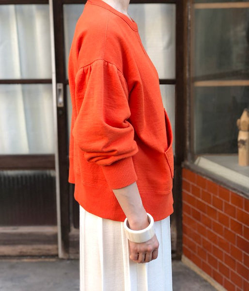 PHEENY/CREW NECK SWEAT(ORANGE)